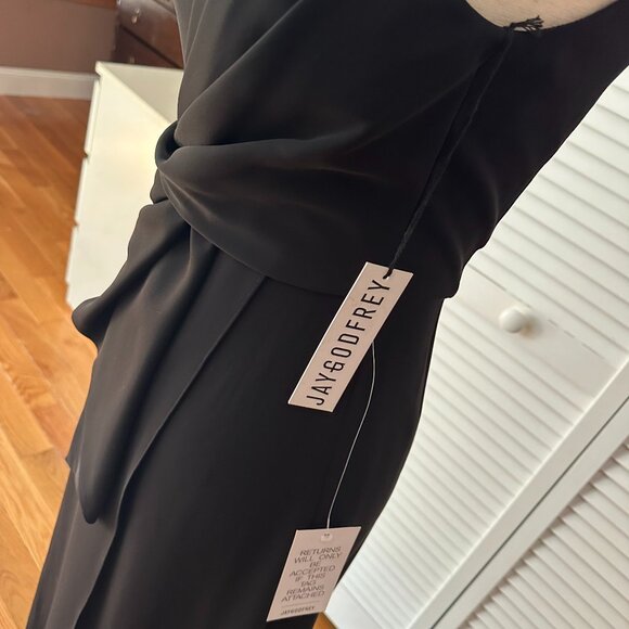 JayGodfrey Butler Gown, Black, One Shoulder - Picture 4 of 4